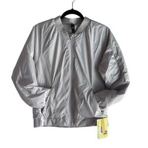 All in Motion Varsity Jacket Women’s Small Cream NWT Zip Pockets